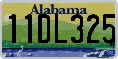 AL license plate 11DL325