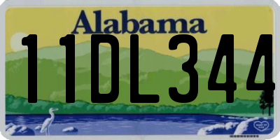 AL license plate 11DL344