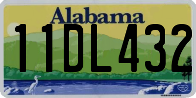 AL license plate 11DL432