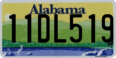 AL license plate 11DL519