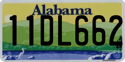 AL license plate 11DL662