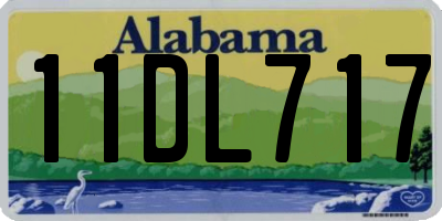 AL license plate 11DL717