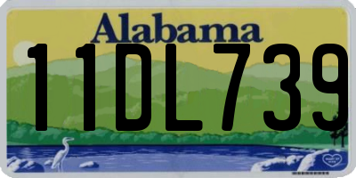 AL license plate 11DL739