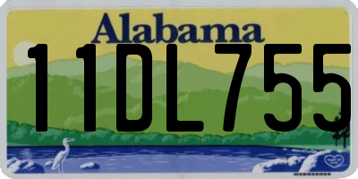 AL license plate 11DL755