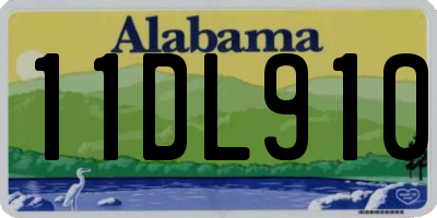 AL license plate 11DL910