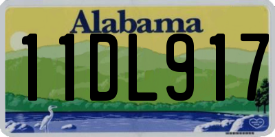 AL license plate 11DL917
