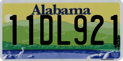 AL license plate 11DL921