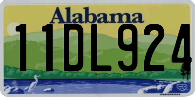 AL license plate 11DL924