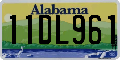 AL license plate 11DL961