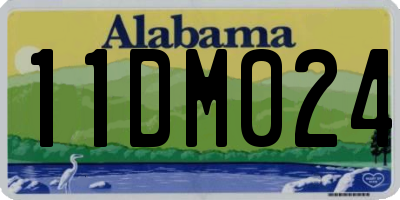AL license plate 11DM024