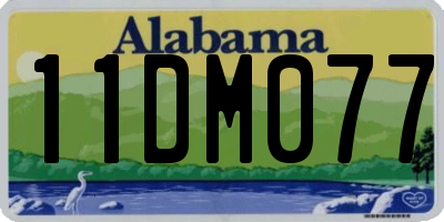 AL license plate 11DM077