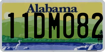 AL license plate 11DM082