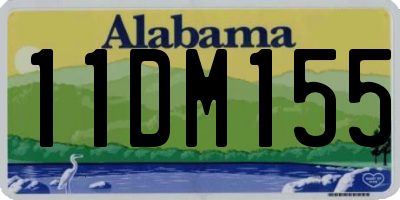 AL license plate 11DM155