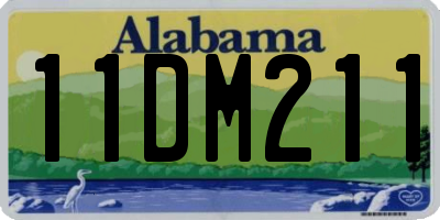 AL license plate 11DM211