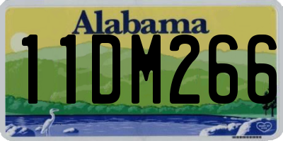 AL license plate 11DM266