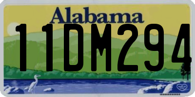 AL license plate 11DM294
