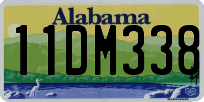 AL license plate 11DM338