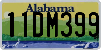 AL license plate 11DM399