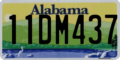AL license plate 11DM437