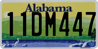AL license plate 11DM447
