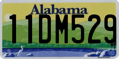 AL license plate 11DM529