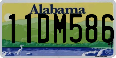 AL license plate 11DM586