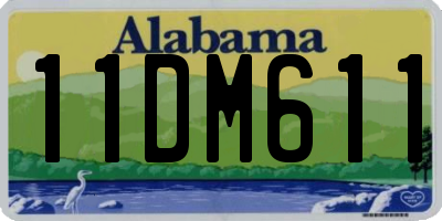 AL license plate 11DM611