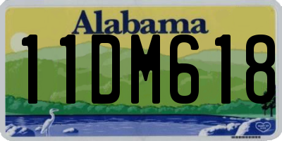 AL license plate 11DM618