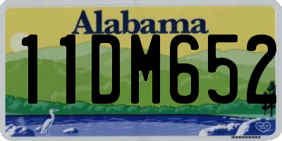 AL license plate 11DM652