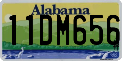 AL license plate 11DM656