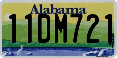 AL license plate 11DM721