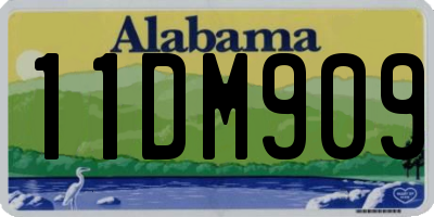 AL license plate 11DM909