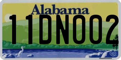 AL license plate 11DN002