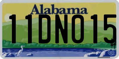 AL license plate 11DN015