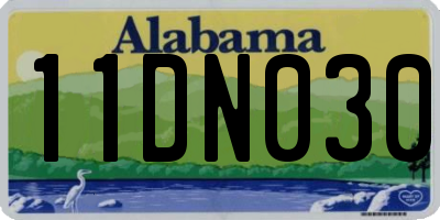 AL license plate 11DN030