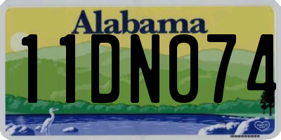 AL license plate 11DN074