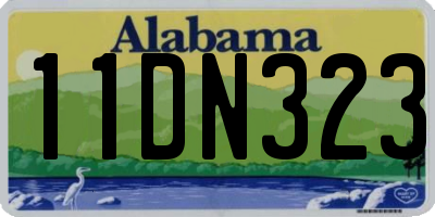 AL license plate 11DN323