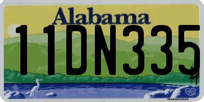 AL license plate 11DN335