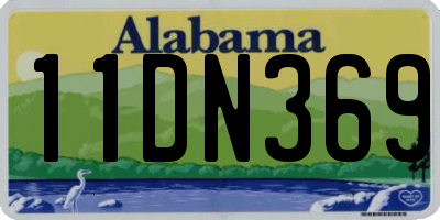AL license plate 11DN369