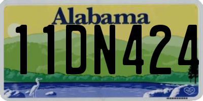 AL license plate 11DN424