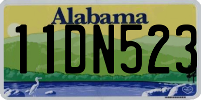 AL license plate 11DN523