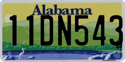 AL license plate 11DN543