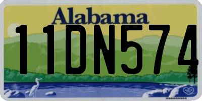 AL license plate 11DN574