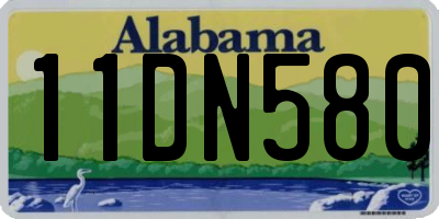 AL license plate 11DN580