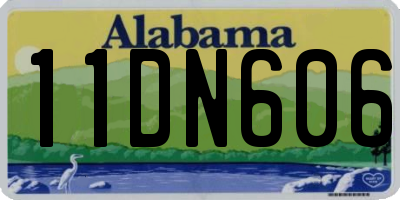AL license plate 11DN606