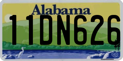 AL license plate 11DN626