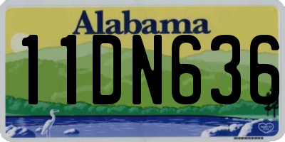 AL license plate 11DN636