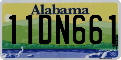 AL license plate 11DN661