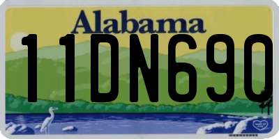AL license plate 11DN690