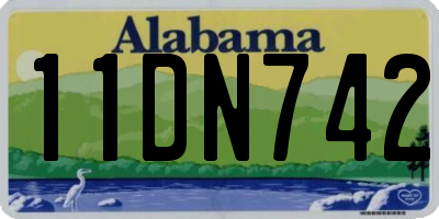 AL license plate 11DN742
